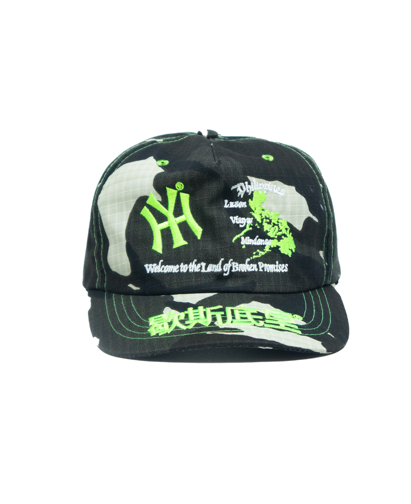 HY Souvenir 5 Piece Cap - Black/Neon